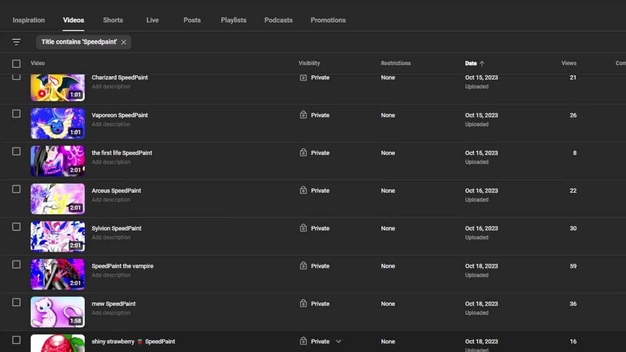 og upload dates
