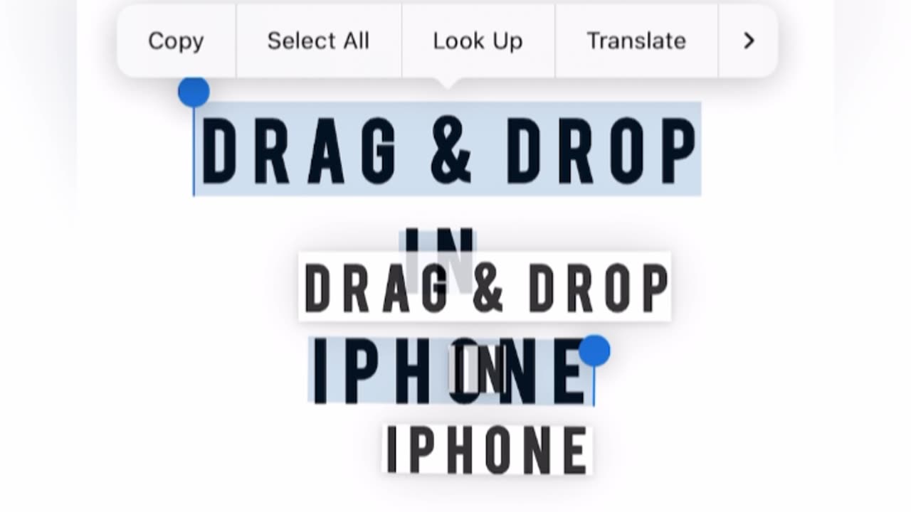 Hidden iPhone Drag & Drop Trick You Didn't Know!