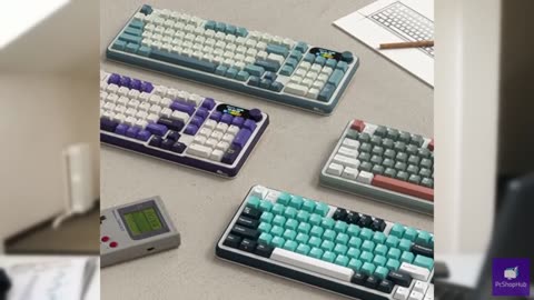 RK ROYAL KLUDGE S98 Mechanical Keyboard w/Smart Display & Knob, Top Mount 96% Wi