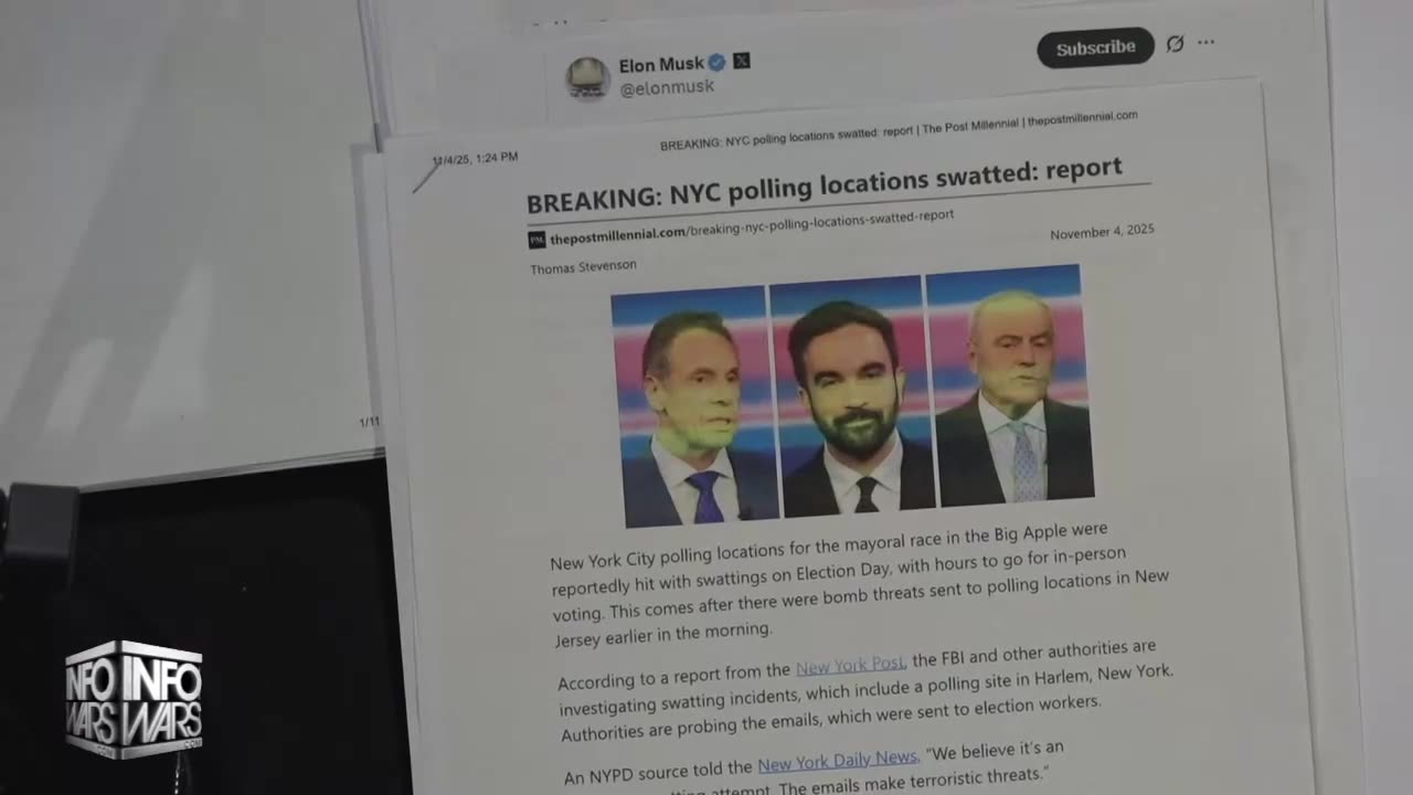 New York City Polling Stations Swatted!