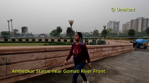 Lucknow Zoo to Ambedkar Statue in Gomati River Front by Rickshaw