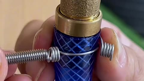 A new trick to secure a water pipe to a faucet.