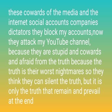 these cowards and stupid of the media and the internet social accounts companies dictators