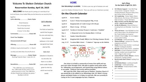 Shelton Christian Church - May 11, 2025