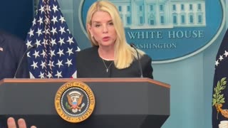 PAM BONDI: "You should all feel safer now!"