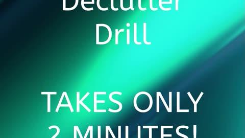 2 Minute Declutter 🧹 | Clear Space, Clear Head (FP002)