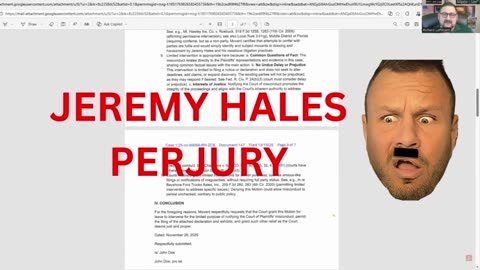 JEREMY HALES PERJURY