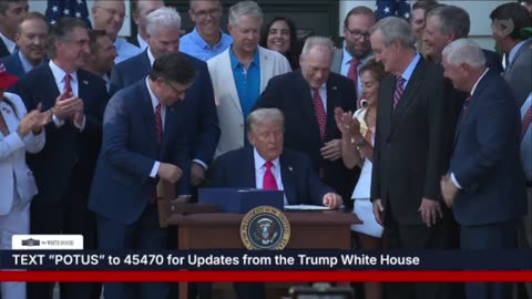 Trump signs THE BIG BEAUTIFUL BILL and making it final;.. Long live this beautiful republic!
