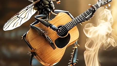 A mosca acústica #violao #ia #mosca #insetos #criadordeconteudo