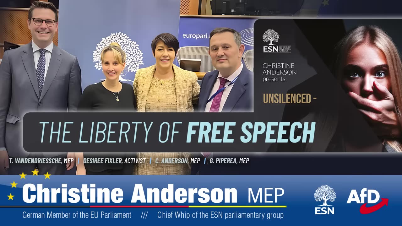 “Freedom of Speech” Christine Anderson, MdEP 🇪🇺 EU Fight Against Censorship