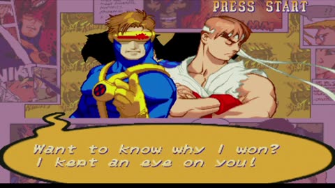 Ryu vs Cyclops (Gameplay)