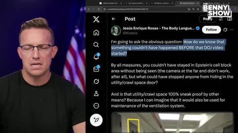 Benny Johnson - PROOF_ The Epstein Jail Cell ‘Footage’ Totally DEBUNKED!