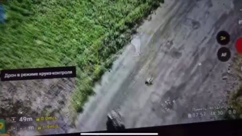 Ukrainian RC Drone Entangles Itself in Fiber-Optic Drone Cable