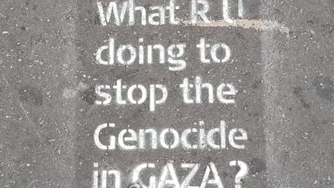 What are you doing to stop the Israel-USA HOLOCAUST against Palestinians?