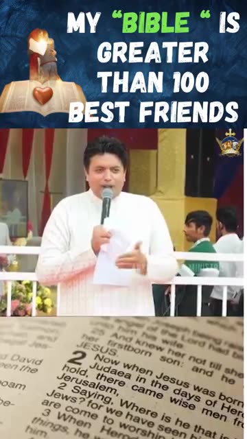 MY BIBLE IS BETTER THAN 100 BEST FRIENDS||APOSTLE ANKUR NARULA||VALUE OF PERSONAL BIBLE IN YOUR LIFE