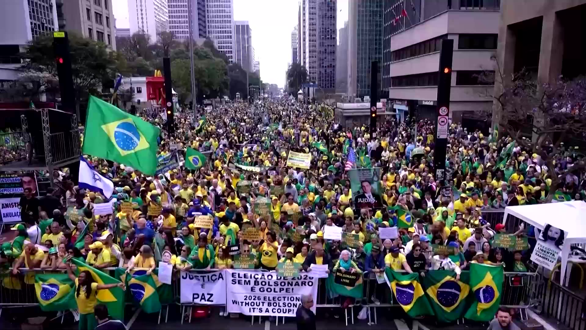 Bolsonaro supporters rally in Brazil as coup trial nears verdict
