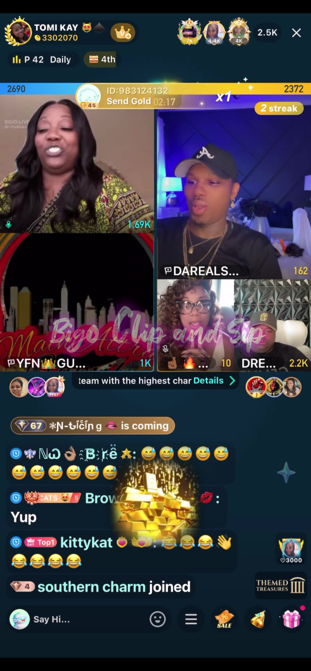 Team PK TomiKay Gucci Supa Ms Diverse DreBaby Finesse Chi 9/1/25 #bigoclipandsip