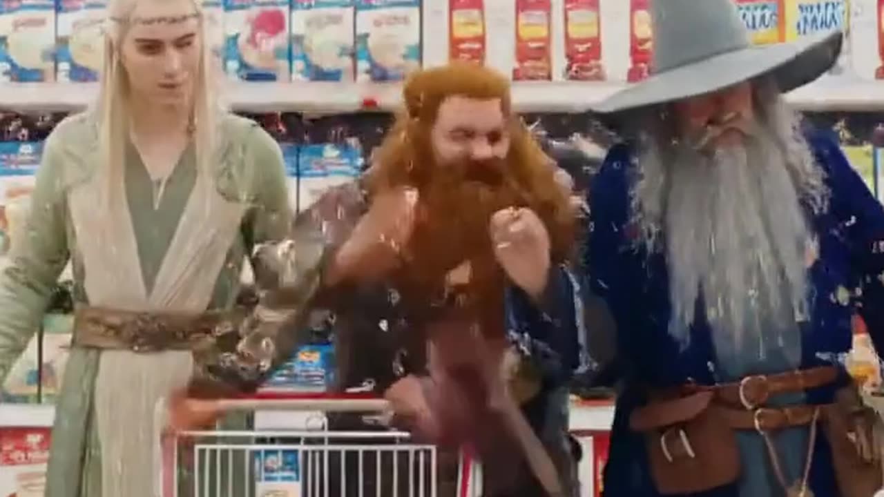 🧝‍♂️🪓🧙‍♂️ Elf, Dwarf & Wizard Go Grocery Shopping — Spells, Chaos & Flying Veggies! 🛒✨😂