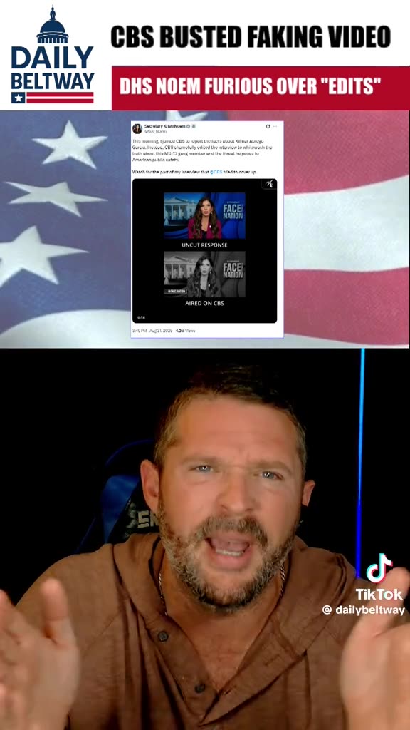 Breaking News⛔️CBS Under Fire for Shamefully Edited Clip of Kristi Noem on MS-13 gang member details