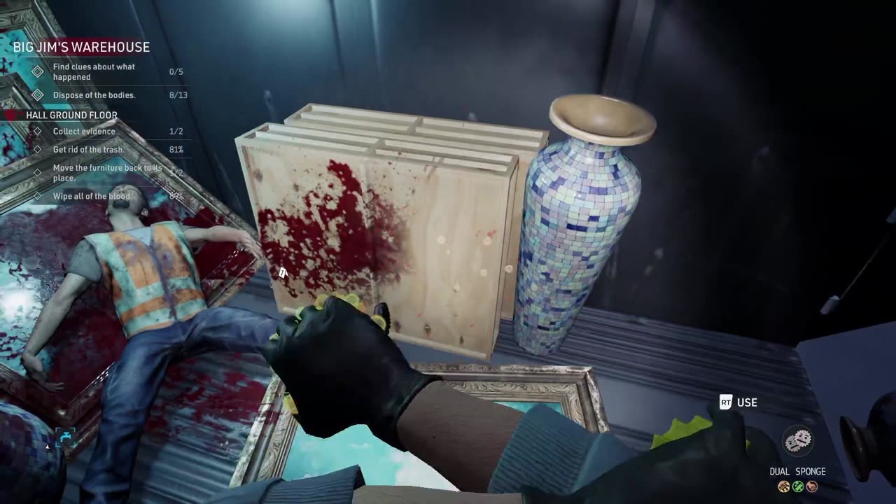 Cleaning up other peoples' mistakes in Crime Scene Cleaner.