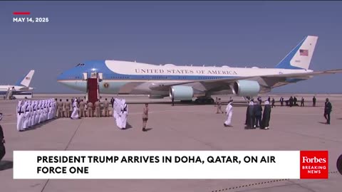 BREAKING NEWS: President Trump Arrives In Doha, Qatar, On Air Force One