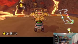 Carson gaming play Mario kart 8 deluxe