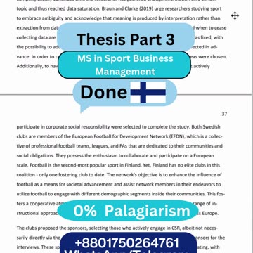 Student Work (Thesis) | Part 3 JAMK MSc Sports Business Thesis | Method & Data Collection Process