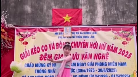 Lotus dance prepares for the homeland festival of Bac Giang, Vietnam