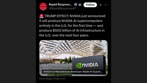 NVIDIA Commits $500B to USA Manufacturing - Good Jobs or Great Nationalism?
