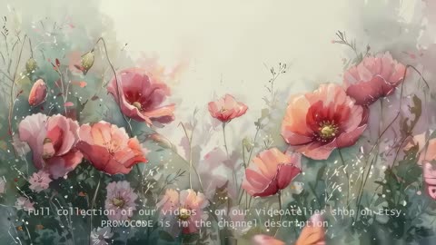 Poppy Field Ambience | Stress Relief | Deep Sleep and Relaxation | Self Care for You