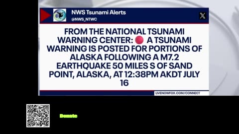 Breaking 7.3 earthquake off Alaska, tsunami