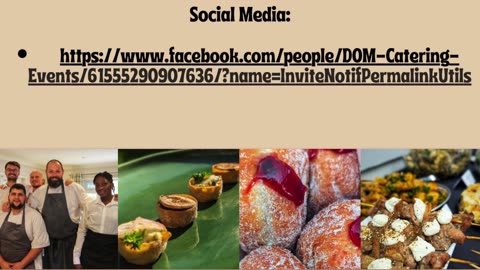 Dom Catering | Bespoke Event & Corporate Catering London