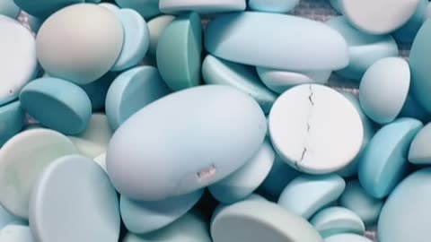 250603-2 The Original Turquoise Cabochon: Deep-Sea Mystery on Fingertips