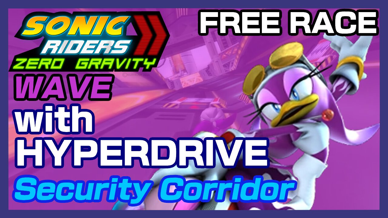Sonic Riders: Zero Gravity: Wave with Hyperdrive on Security Corridor (Free Race)