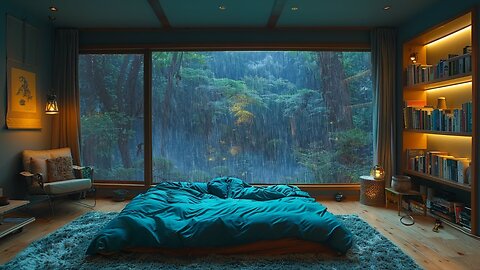 Best Rain Sounds For Insomnia Sleeping Within 10 Minutes Relax Sleep Meditation In Foggy Forest
