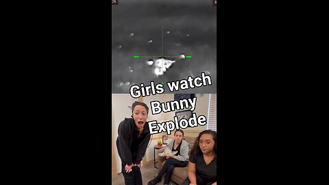Girls watch Rabbit Explode!