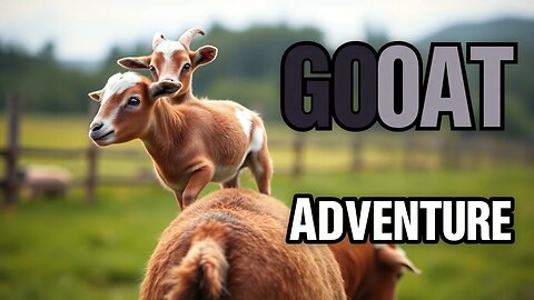Baby Goat Takes a WILD Ride on Mom's Back!