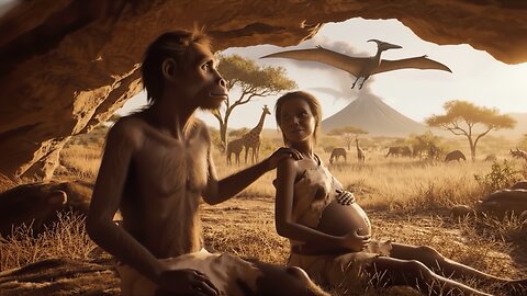 The First Love in Human Evolution: The Emotional Story of a Primitive Couple Expecting a Baby