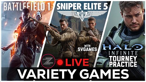 🔴LIVE IN 1440p! - Sniper Elite 5 w/@svgames, Halo Infinite Tourney Practice, More! - Come Hang Out!