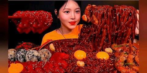 🥵 spicy noodles 🍝 eating 🤤