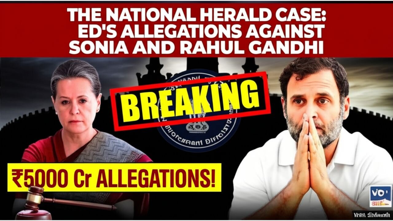 The National Herald Case: ED’s Allegations Against Sonia and Rahul Gandhi.