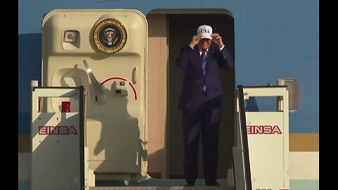 President Trump Arrives for NATO World Leader Meeting in The Hague