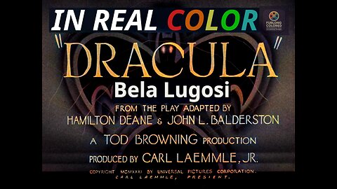 🦇 Dracula (1931) – In Real Color – Bela Lugosi – Full Movie