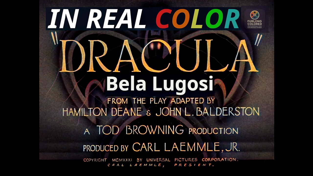 🦇 Dracula (1931) – In Real Color – Bela Lugosi – Full Movie