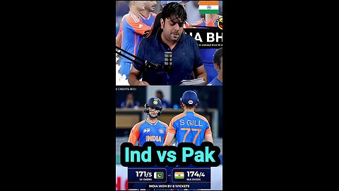 India won by 6 wickets 🔥😎🇮🇳 #indvspak #abhisheksharma #trending #shorts #viratkohli #shubmangill