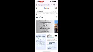 Mark Pine Google search on September 18, 2025.