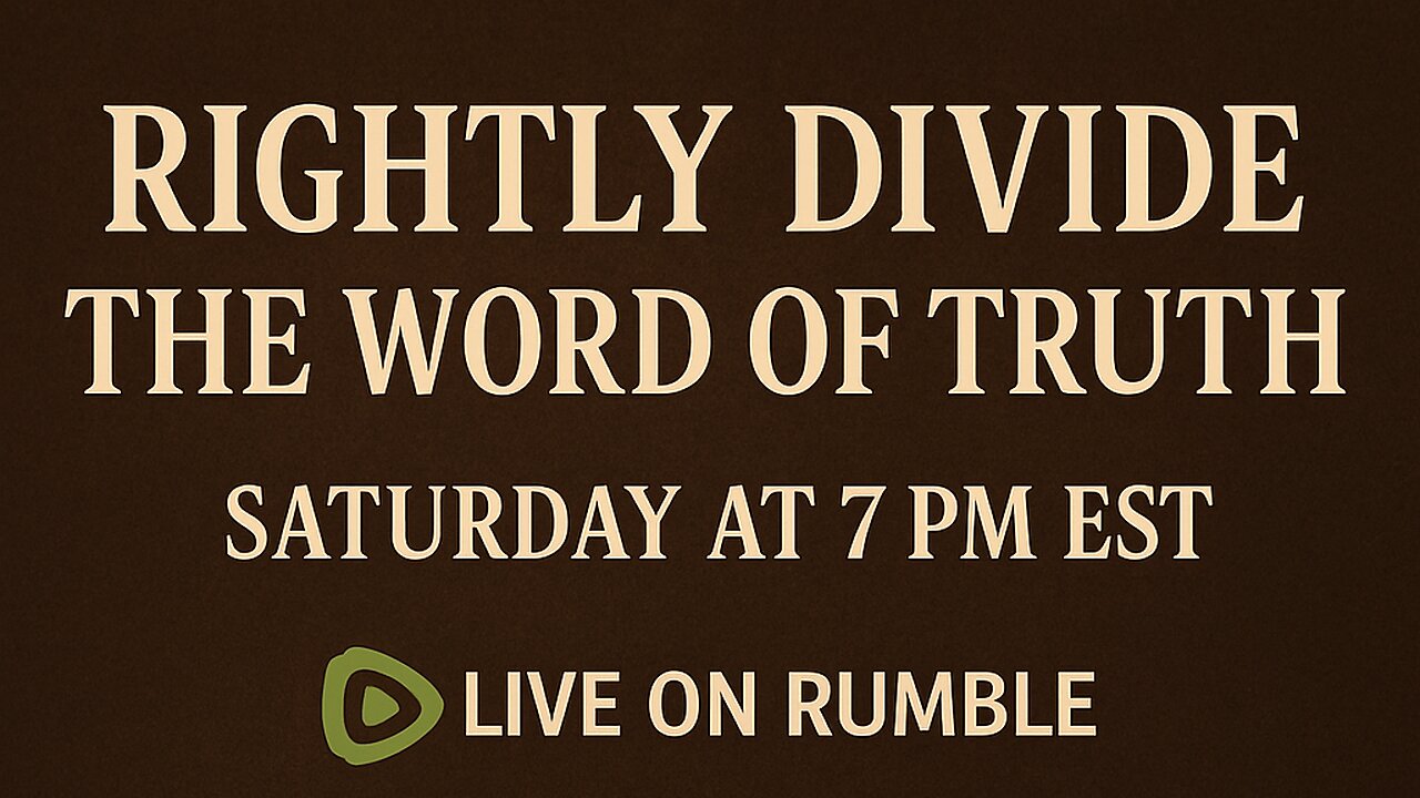 Rightly Divide The Word Of Truth - Pastor Bristol Smith