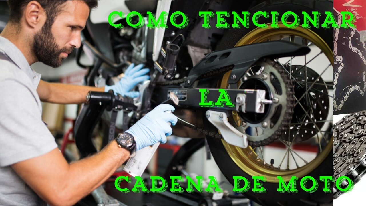 COMO TENCIONAR LA CADENA DE CUALQUIER MOTO YA SEA DE 2 O DE 4 TIEMPOS ||Tutorial paso a paso