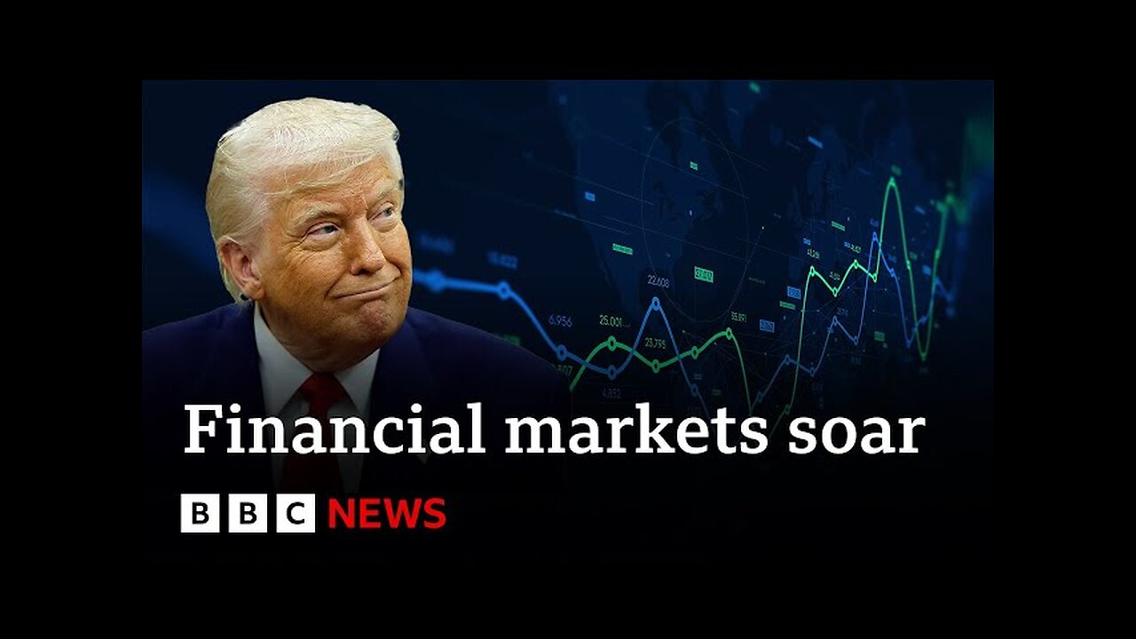 Markets soar after Trump announces tariffs pause | BBC News