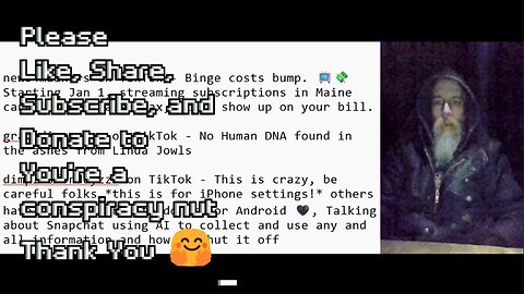 Sales Tax on Streaming Services, No Human DNA in Ashes, AI using Snapchat to gather information